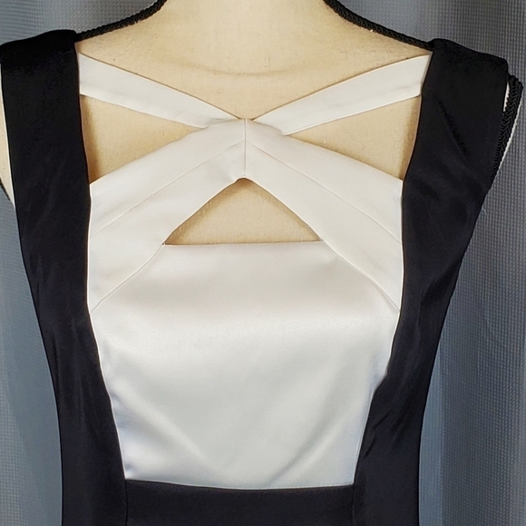 Connected Apparel dress, black and white, size 6 - Picture 4 of 6